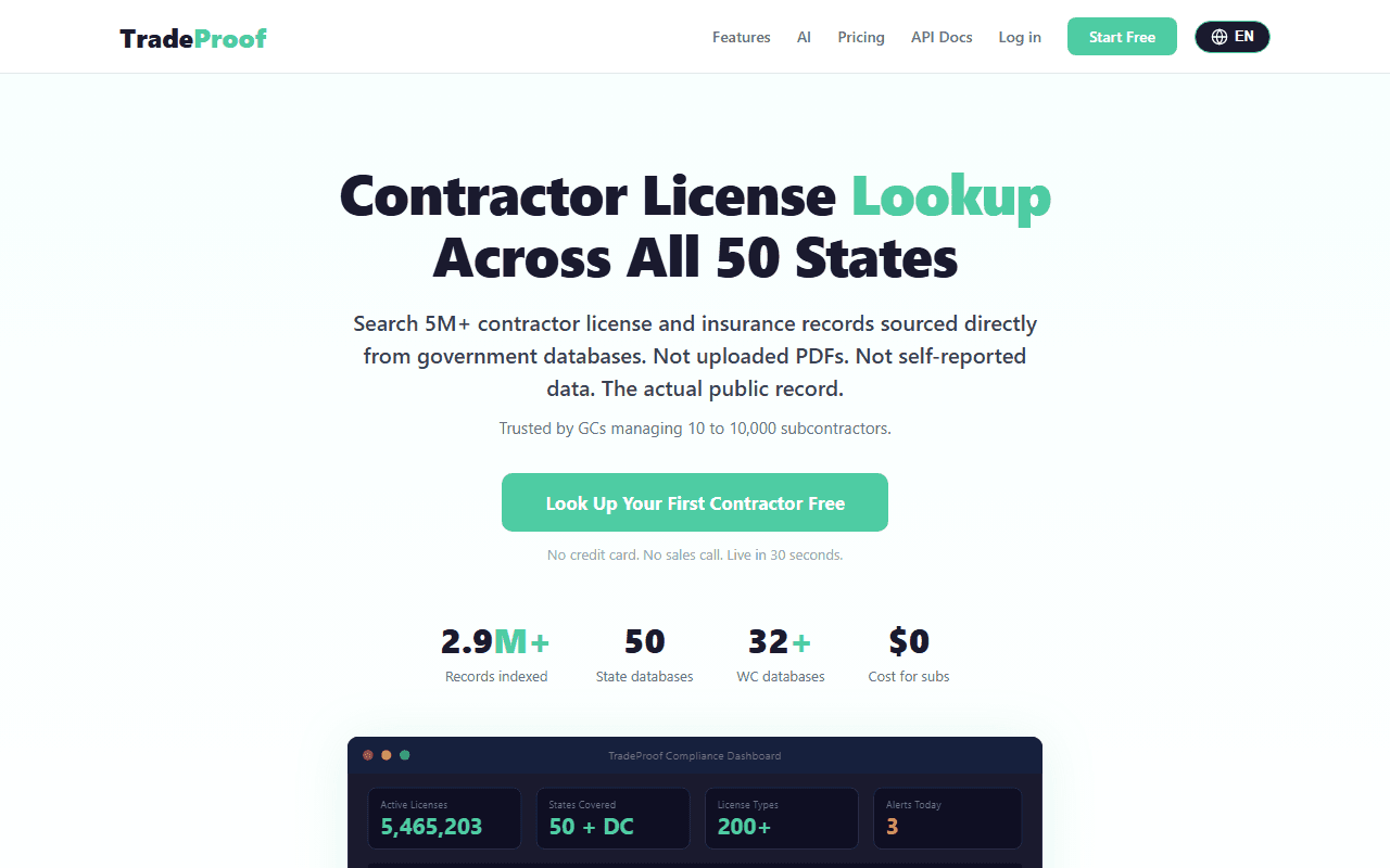 TradeProof screenshot